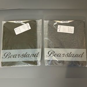 Bearsland Women's Maternity Nursing Tops Short Sleeve Breastfeeding Shirts.